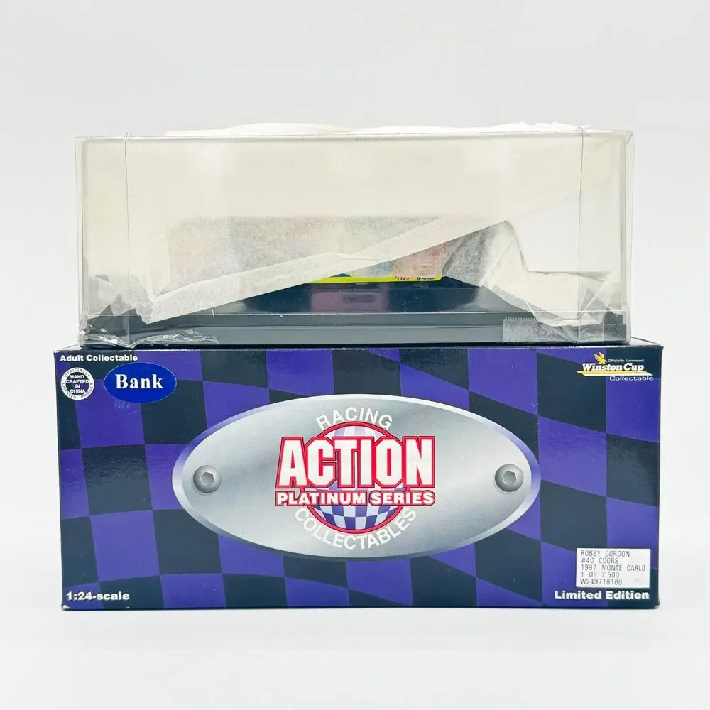 Robby Gordon #40 Coors  Light Chevy Monte Carlo Diecast Bank  1:24 Action  1997